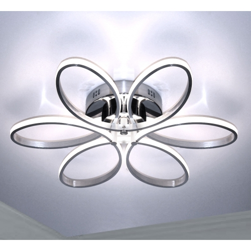 Srebrny plafon LED 60cm 4000K 48Watt - P143